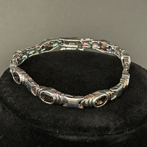 DBJ Signed 925 Sterling Silver 7" Bracelet - Picture 7 of 7